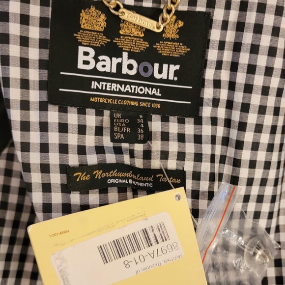 Ladie's Barbour Axle Waxed Motorcycle Jacket size US 4 / UK 8 NWT - Picture 5 of 6